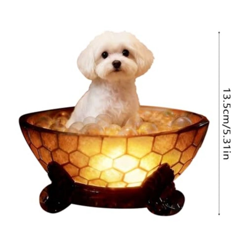 Dog Bubble Lamp 2026, Cute Dog Night Lights for Bathtub and Desk, USB Powered LED Bathtub Light Bathroom Decor, Animal Themed Season Reading Light for Book Lovers and Party Home Decorations - Image 2