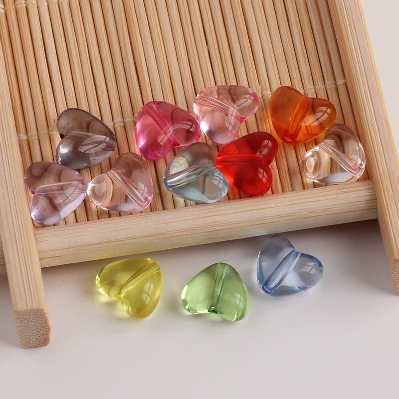 Acrylic Heart Beads for DIY Jewelry Making - Image 4