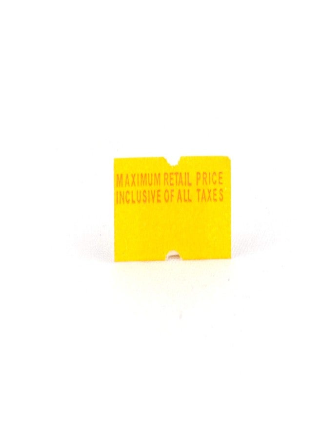 Bambalio Yellow Colour Price Labels (ECO) with MRP Print 20 Label Rolls Compatible with All Single Line Labeling Machines- BLR-YMRP(T) ECO - Image 5