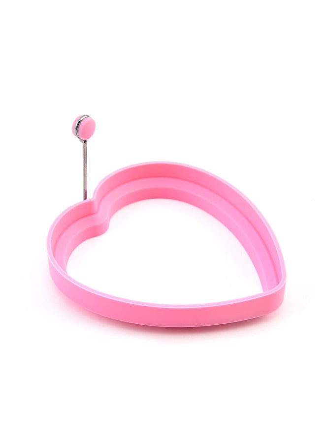 Generic - Thickened Silicone Egg Frier Creative Kitchenware Egg Mold Heart-shaped Flower Fried Egg Mold Cake Baking Mold-Color:Love (Blue) - Image 1