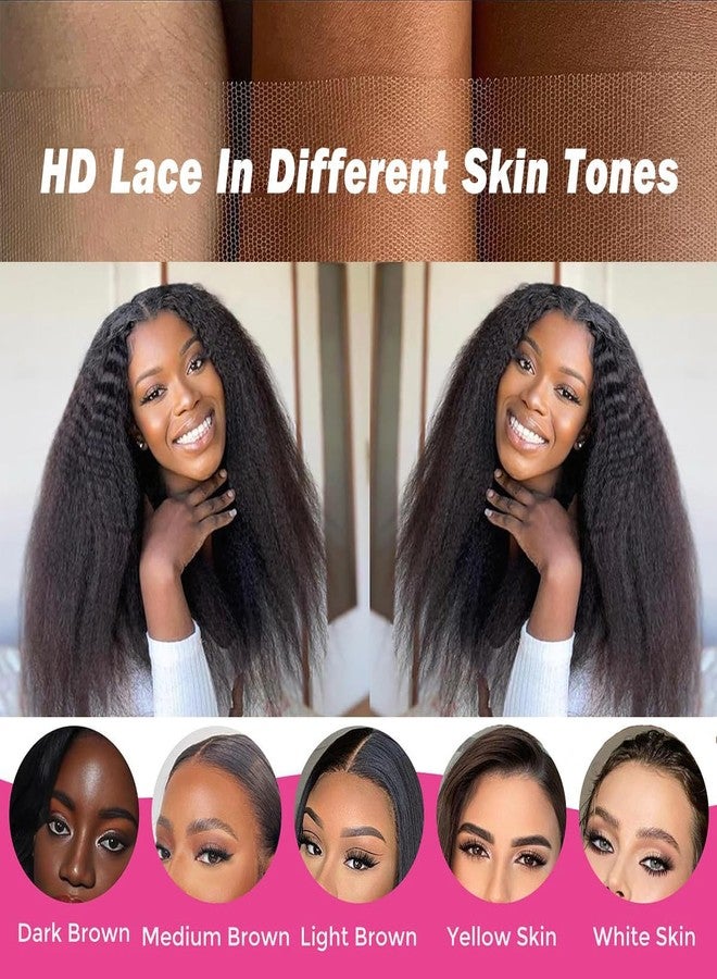 سيلينا شعر مستعار سيلينا كينكي ستريت، شعر مستعار بإغلاق 4x4، شعر مستعار ياكي ستريت، شعر مستعار دانتيل، شعر مستعار برازيلي طبيعي للنساء ذوات البشرة السمراء، كثافة 150%، خط شعر طبيعي، بدون غراء (شعر مستعار كينكي ستريت، 8 بوصة) - Image 5