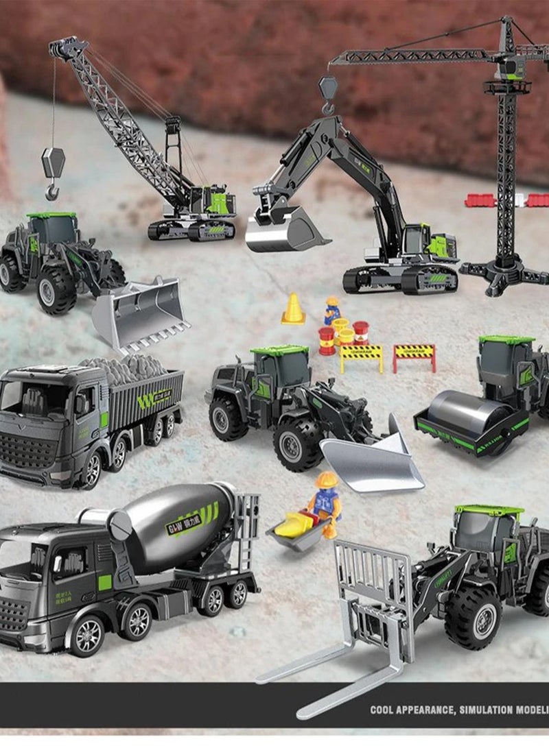 AROAQ لعبة مركبة البناء، شاحنة نقل الأسمنت الثقيلة للعب التخيلي، لعبة شاحنة هندسية واقعية مصنوعة من المعدن، نموذج مركبة بناء آمن ودائم للأطفال، (1 قطعة، شاحنة نقل) - Image 3