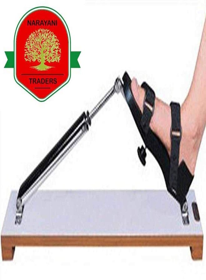 NARAYANI TRADERS جهاز تمارين الكعب الاحترافي من ناراياني تريدرز لتقوية وإعادة تأهيل الساق | جهاز تمارين الكعب للشفاء وتسكين الألم | قاعدة خشبية - Image 4