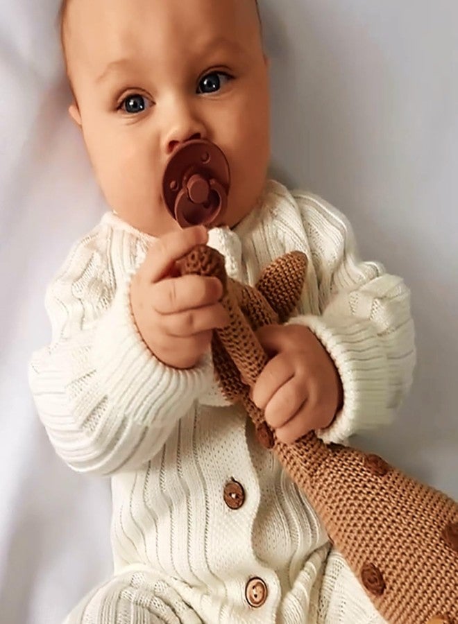 Minora Baby Romper Onesies Long Sleeve Clothing, Baby Essentials Knitted Overalls Outfits for Girl&Boy Clothes, Knitwear Unisex Jumpsuit, Para Niño, Toddler Bodysuit for Infant, Soil,9-12 Months - Image 5