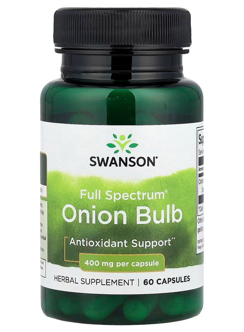 سوانسون بصل كامل الطيف، 400 ملغ، 60 كبسولة - Image 1