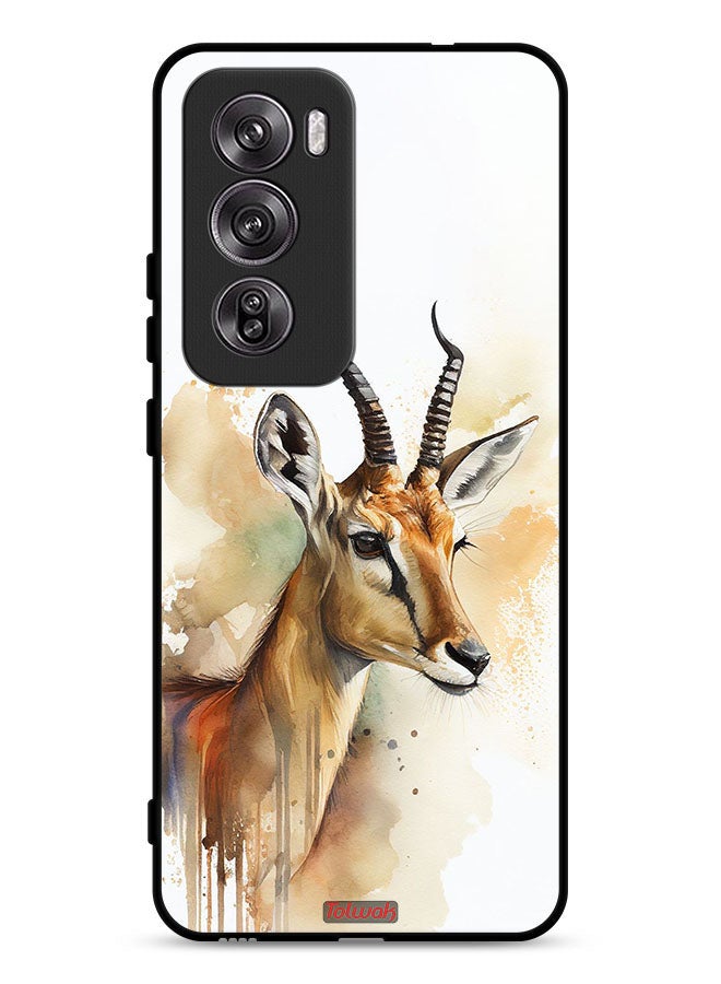 Tolwak Oppo Reno12 Pro 5G Protective Case Cover Deer Abstract Art - Image 1