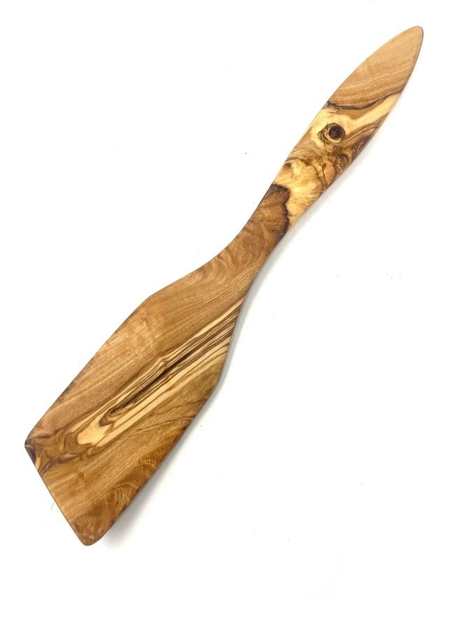 BeldiNest طقم أدوات مطبخ مصنوع يدويًا من خشب الزيتون (ملعقة مسطحة) - Image 1
