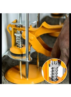 NIKTION NIKTION Tile Lifting Adjuster Positioner Leveler NonMagnetic Precision LevelWall Tile Leveling Lifter Top Height Metal PP YellowWall Leveling System Ceramic Tile Locator Tools for Floor  - Image 5