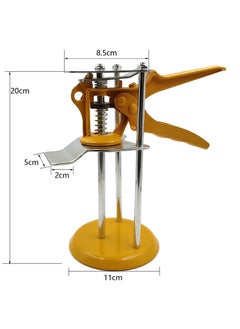 NIKTION NIKTION Tile Lifting Adjuster Positioner Leveler NonMagnetic Precision LevelWall Tile Leveling Lifter Top Height Metal PP YellowWall Leveling System Ceramic Tile Locator Tools for Floor  - Image 3
