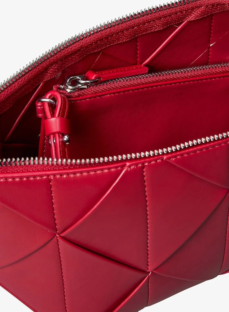 Calvin Klein  Patchwork Logo Tab Shoulder Bag for Women | Best Price UAE