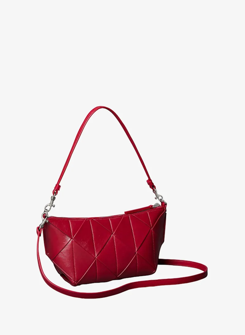 Calvin Klein  Patchwork Logo Tab Shoulder Bag for Women | Best Price UAE