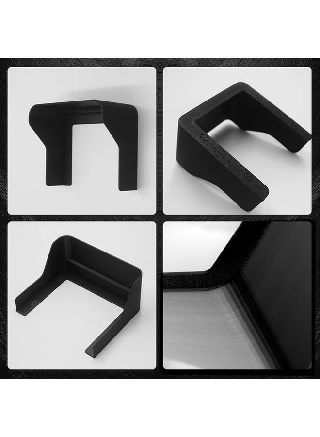 Heavy Duty 3D Printed Doorbell Cover Black Protector Compatible With Video Doorbell Cameras And Smart Keypads 1pc - Image 1