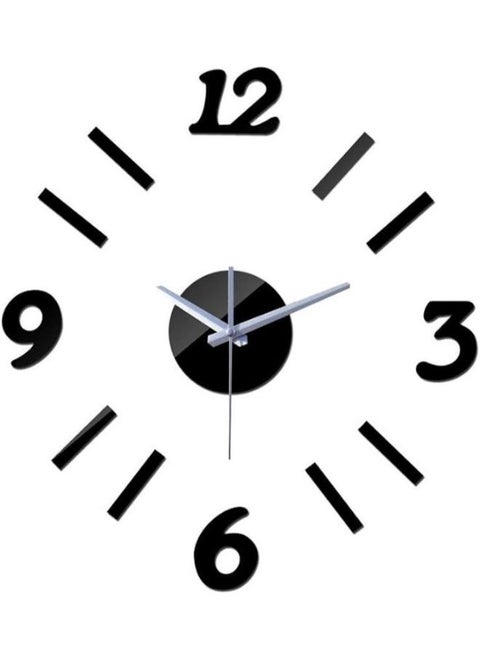 Beautiful Wall clock adhesive numbers black