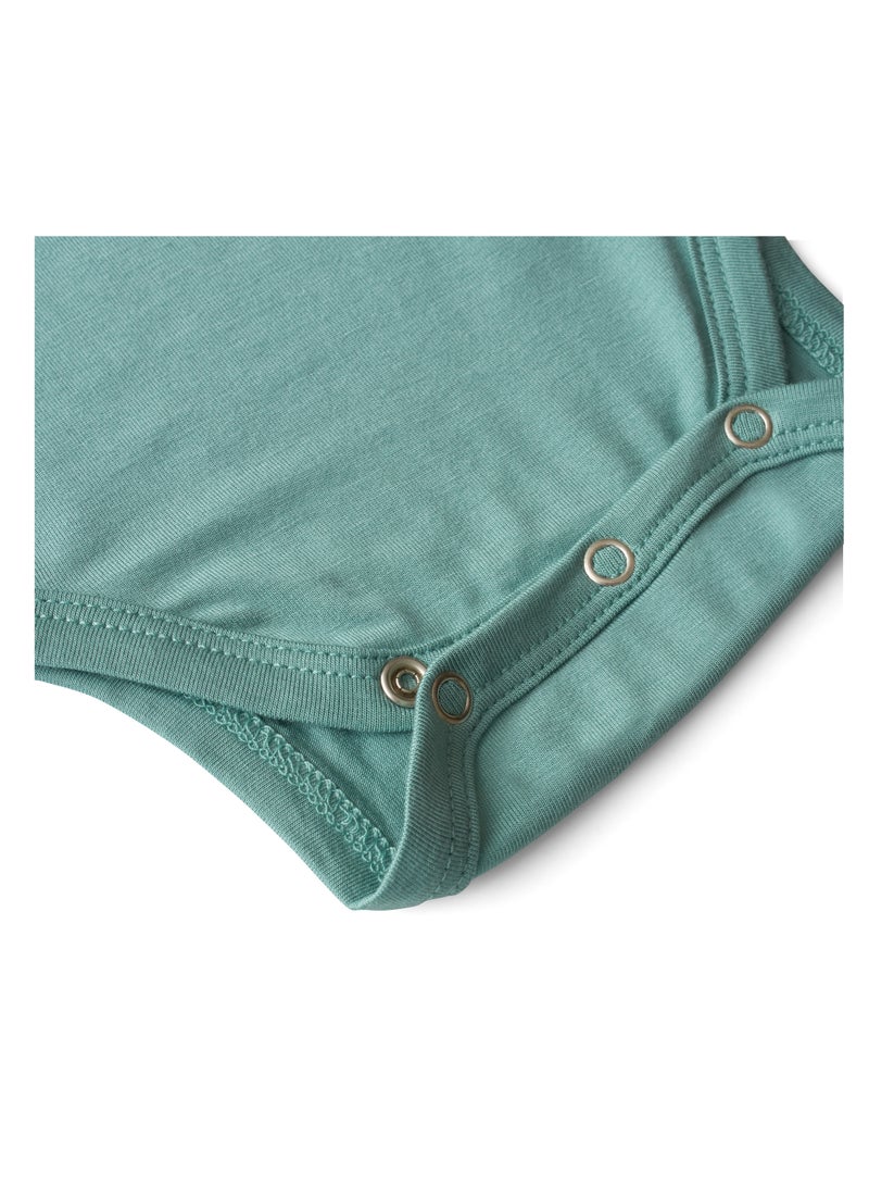 Anvi Baby Organic Bamboo Spandex Bodysuit- Soft Sage	Preemie up to 3kgs  - Image 3