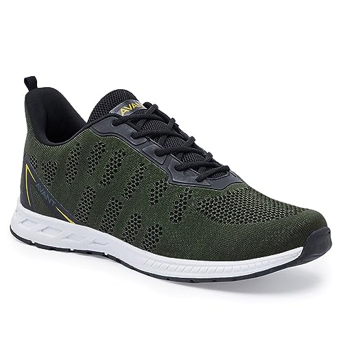 Avant Men's Hurricane Running and Training Shoes - Army Green/Black, UK 10 - Image 1