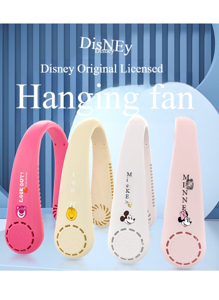 Disney - DisneyNeck Fan Intelligent Variable Frequency Neck Air Conditioner, Bladeless Neck Hanging Fan, 360° Surrounding Strong Wind, Five-Speed Portable Fan with Digital Display of Power - Image 1
