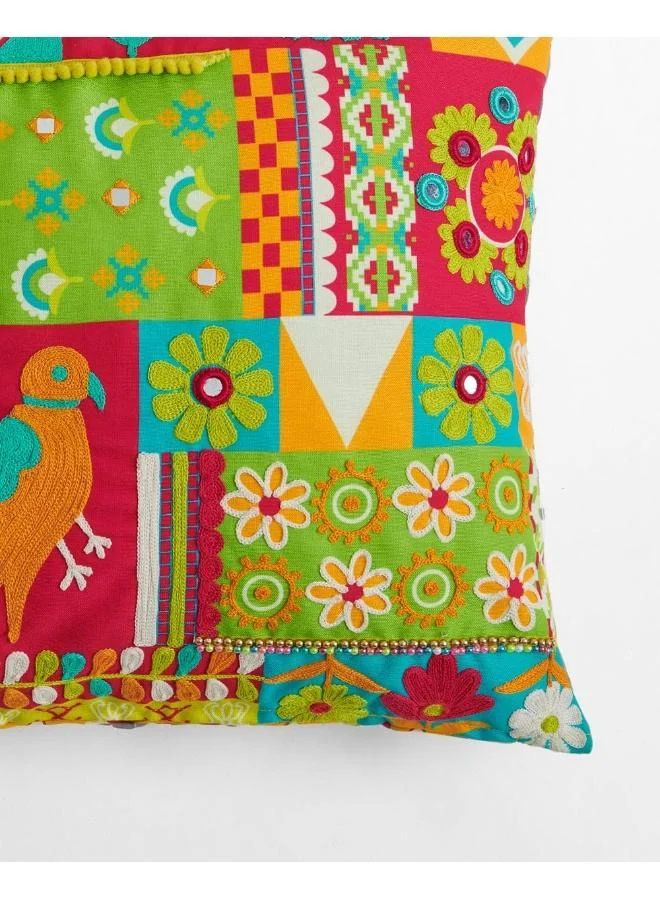 Chumbak  Prints of Kutch Cushion Cover  | Best Price UAE