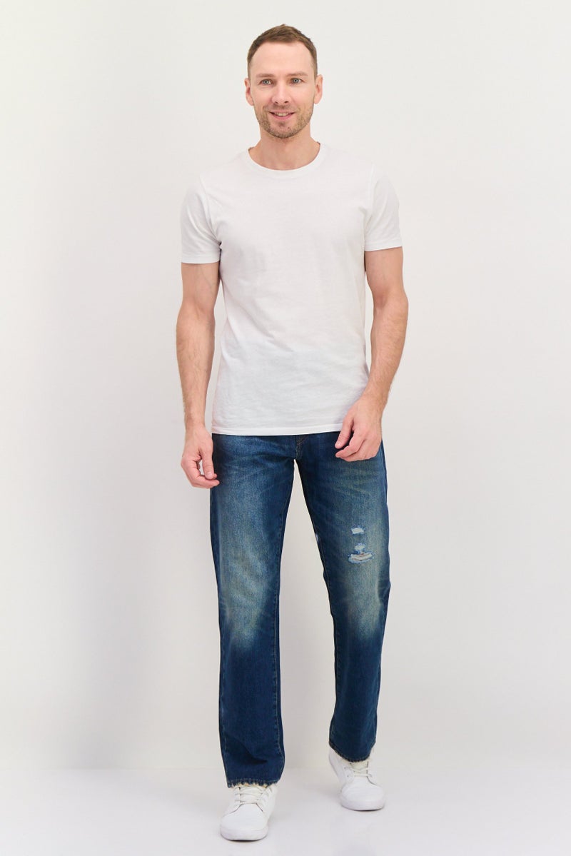 GAP Men Original Fit Rip No Stretchable Denim Jeasn, Blue - Image 2