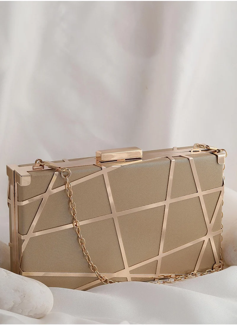 Haute Sauce Textured Vegan Leather Clutch