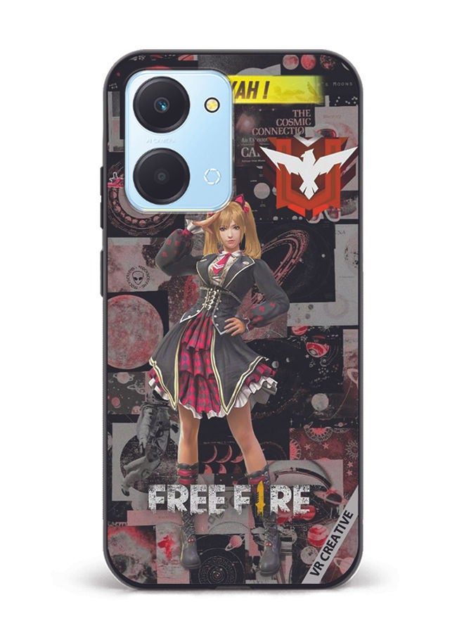 VR CREATIVE Protective Case Cover For Honor Play7T Free fire Design Multicolour - Image 1