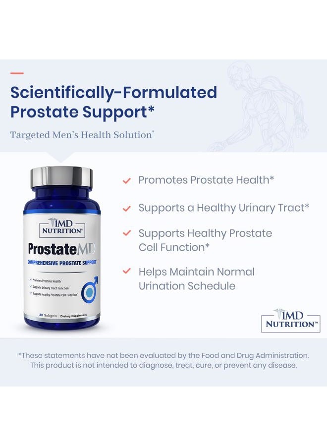 1MD Nutrition Prostate Saw Palmetto Prostate Support Supplement - Urinary Tract Support and Frequent Toilet Cravings | 30 Day Supply - Image 4