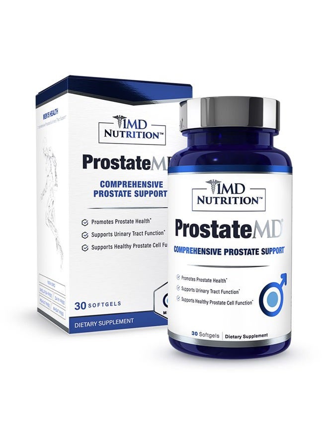 1MD Nutrition Prostate Saw Palmetto Prostate Support Supplement - Urinary Tract Support and Frequent Toilet Cravings | 30 Day Supply - Image 1