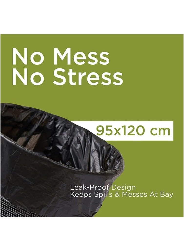 هوت باك أكياس قمامة هوت باك شديدة التحمل - 2+1 مجانًا - حجم كبير جدًا (95 × 120 سم) - Image 3