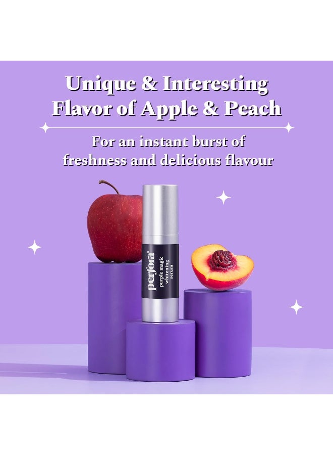 Perfora Radiant Smile Combo | Purple Magic Whitening Serum & Teeth Whitening Powder | Enamel Safe & Effective Teeth Whitener Solution | Long Lasting Freshness - Image 2