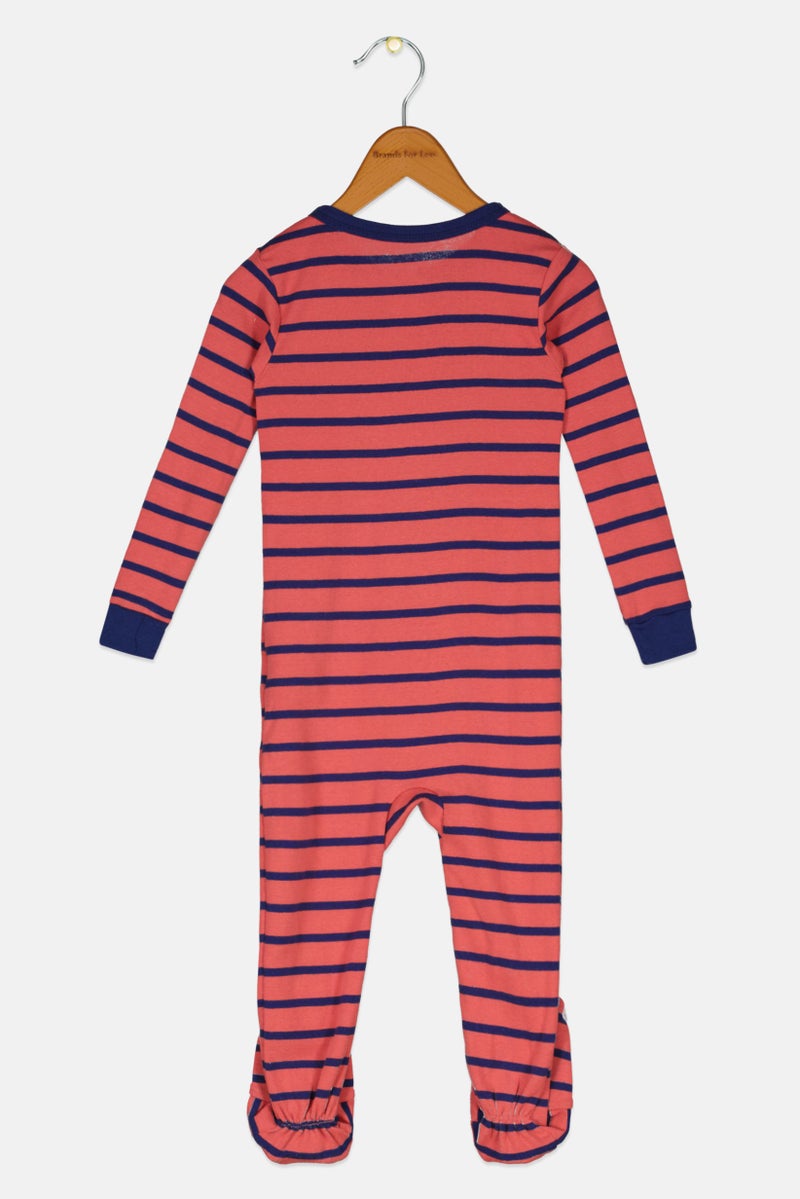 carter's بدلة أطفال أولاد مخططة، أحمر فاتح/أزرق بحري - Image 2