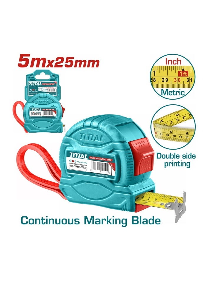 TOTAL TOTAL Steel Measuring Tape 5m X 25mm TMT34525  - Image 2
