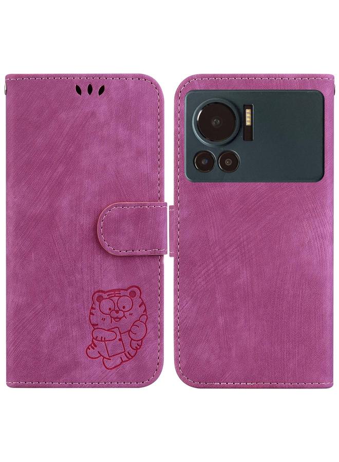 Zaboon Case For Infinix Note 12 VIP Little Tiger Embossed Leather Phone Case - Image 1