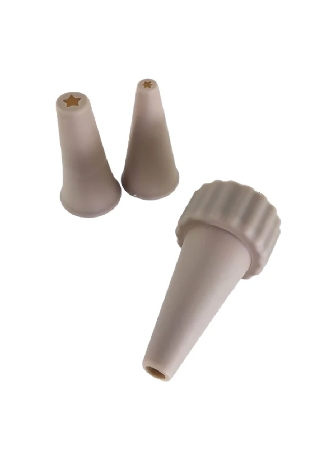 PARFAIT 4-Piece Cake Decorating Silicone Piping Bag Set White and Grey 3.3 x 18.5 x 38.5 cm HB7903CC