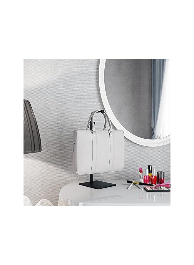 The Bros 2 Pack Bag Display Rack Handbag Display Stand Adjustable Purse Display Stand Jewelry Rack Metal Single Hanging Hook Bag Display Pure Metal Base (Black) - Image 5