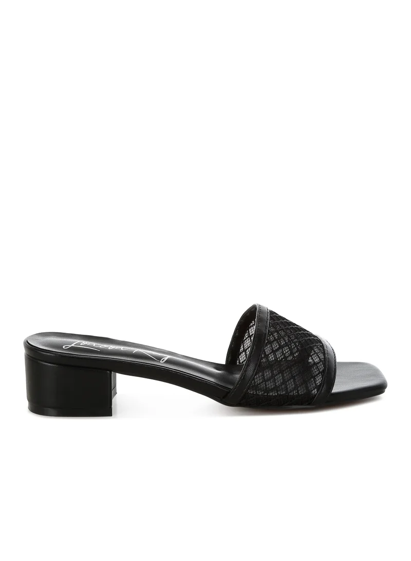 London Rag Women's Slip-On Low Block Heels In Black