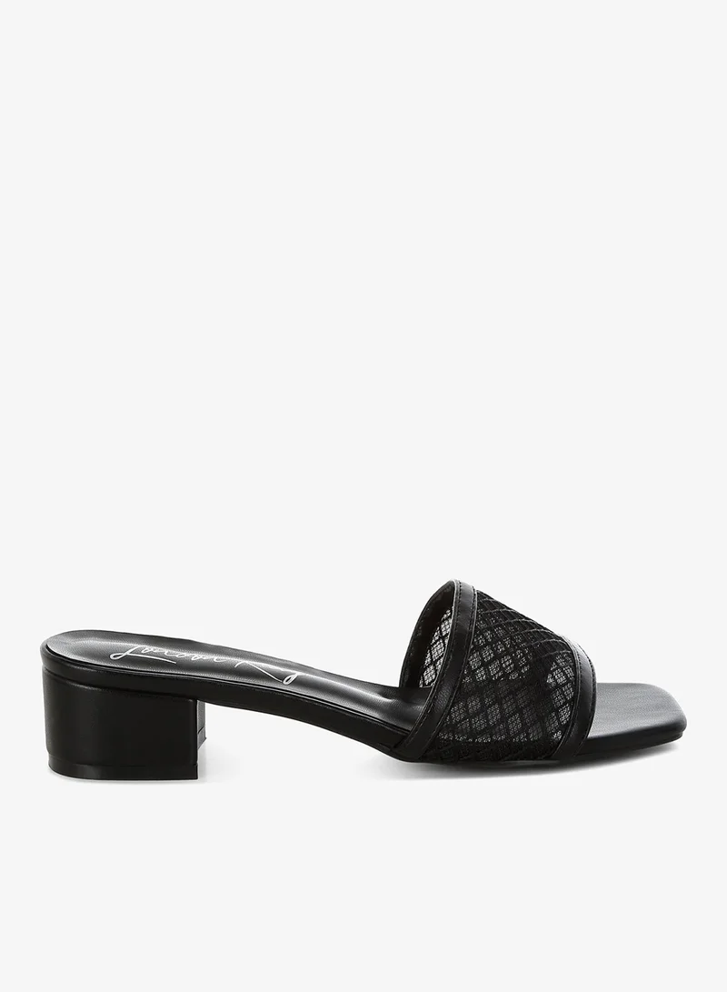 London Rag Women's Slip-On Low Block Heels In Black