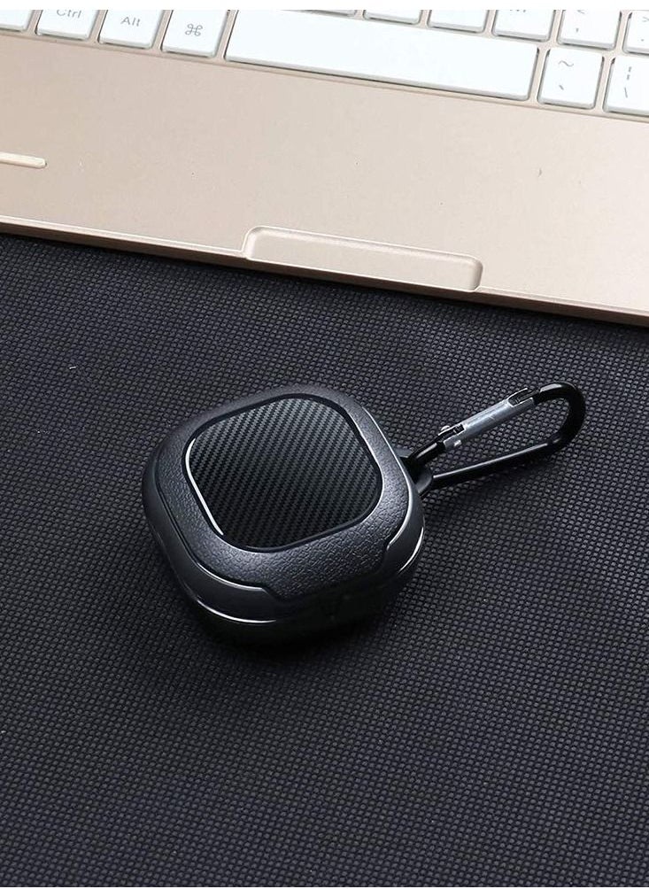 SYOSI - Compatible with Samsung Galaxy Buds Live Case Cover Led Visible Shockproof Full Protective Protector Case for Galaxy Bud Live Galaxy Buds Pro Case Earbuds Headphone Accessories Black - Image 1