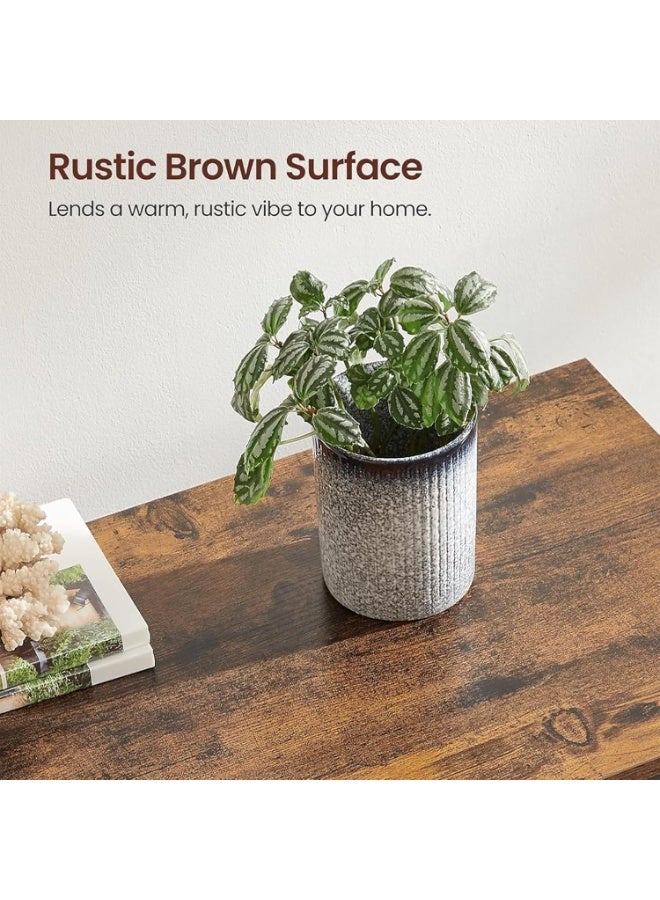 Enjoylifeme 100*30*90cm Console Table With Thick Steel Mesh Simple Sofa Table Home Coffee Corner Display Entryway Table For Couch Hallway Entrance Living Room - Image 5