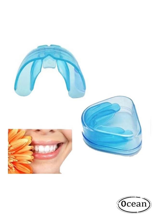 Ocean - Tooth Orthodontic Appliance Trainer, Alignment Braces Mouthpieces Teeth Retainer, Orthodontic Retainer Braces Trainer Alignment Braces Dental Appliance for Adult (Blue) - Image 1