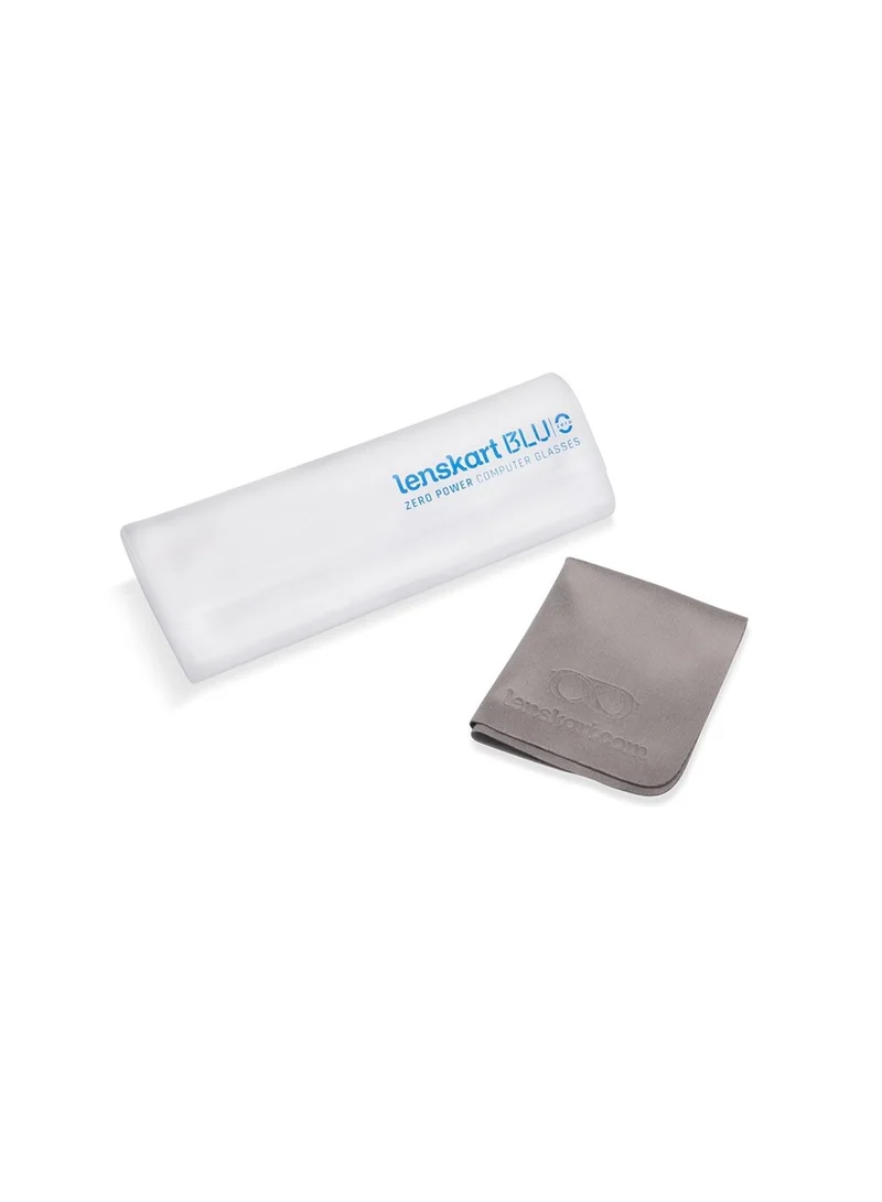 Lenskart Blu Women's Cat Eye Eyeglasses - LB E14452 - Lens Size: 52 Mm