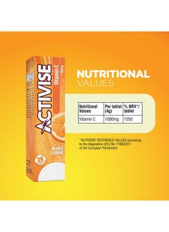 Activise Activise Vitamin C 1000MG Effervescent Tablets, Orange 20's  - Image 3