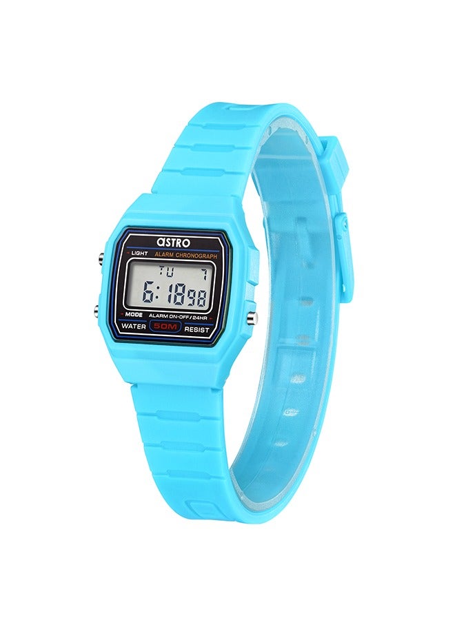 Astro A23927-PPLB Kids Digital Display Watch & Polyurethane Strap Light Blue - Image 2