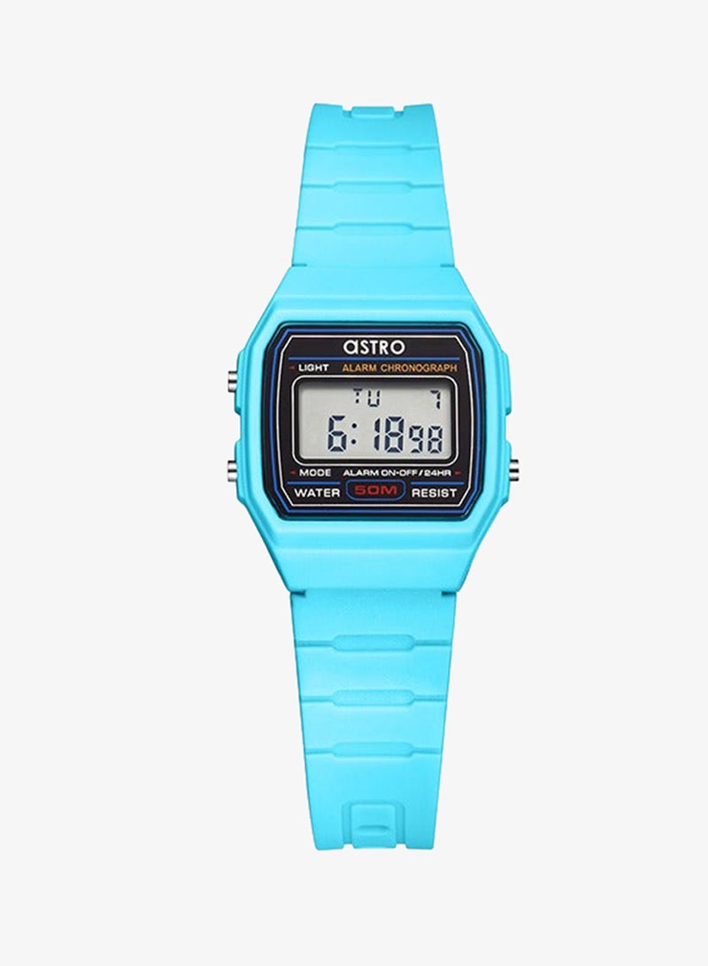 Astro A23927-PPLB Kids Digital Display Watch & Polyurethane Strap Light Blue - Image 1