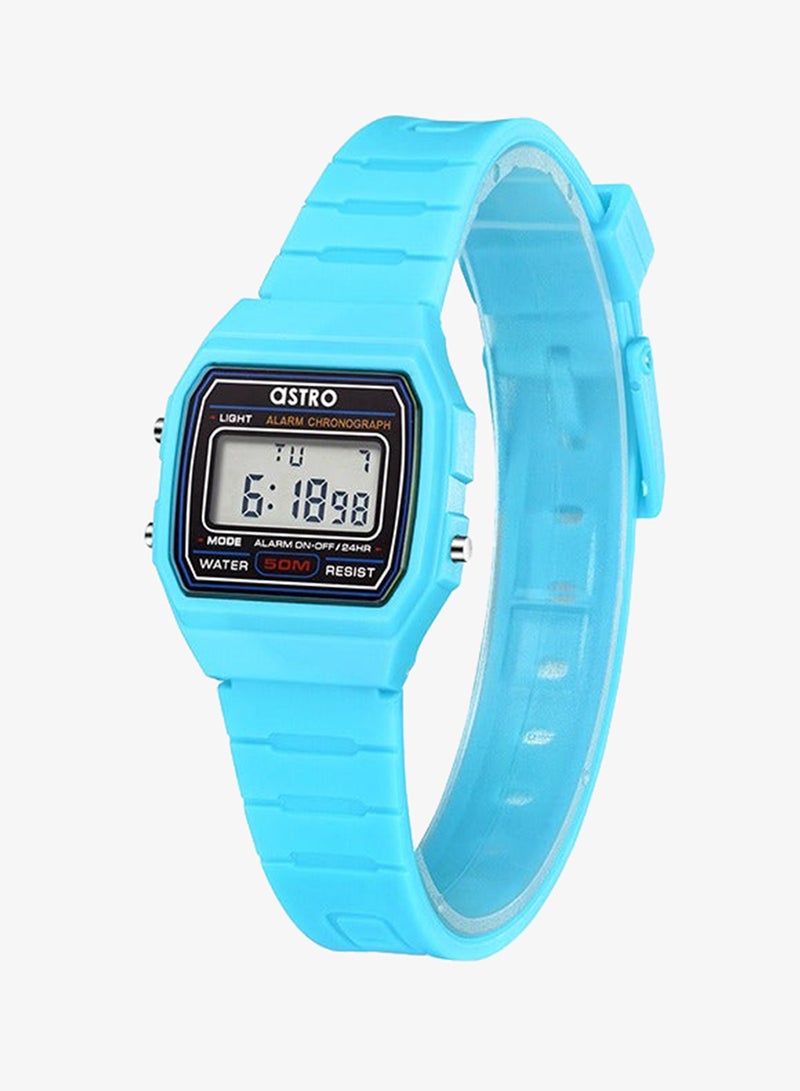 Astro A23927-PPLB Kids Digital Display Watch & Polyurethane Strap Light Blue - Image 2