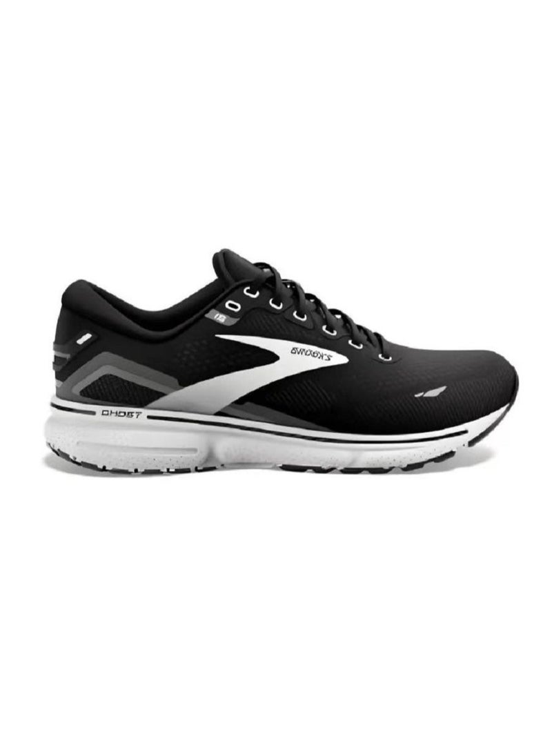 Brooks 【Back To School】Ghost 15 Cushioning Professional Men and Women  Running Shoes Black/Silver  - Image 1