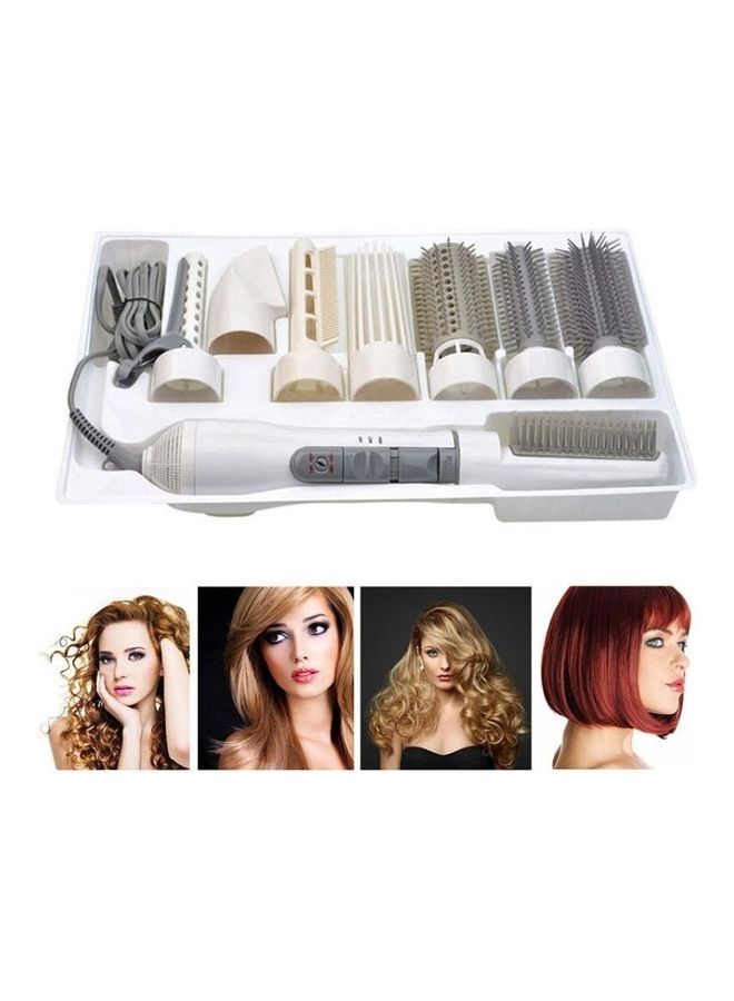 8-In-1 Professional Hair Curler Set White - Image 1