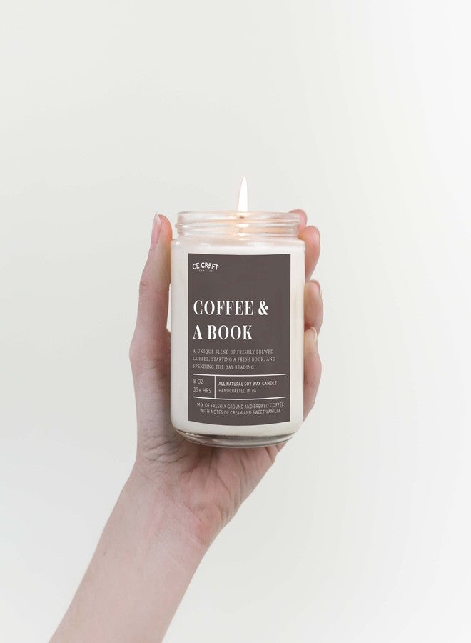 CE Craft Coffee & A Book Scented Candle - Gift for Book Lovers, Reading Candle, Bookish Scents for Bibliophiles - Image 3