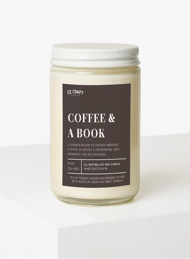 CE Craft Coffee & A Book Scented Candle - Gift for Book Lovers, Reading Candle, Bookish Scents for Bibliophiles - Image 2