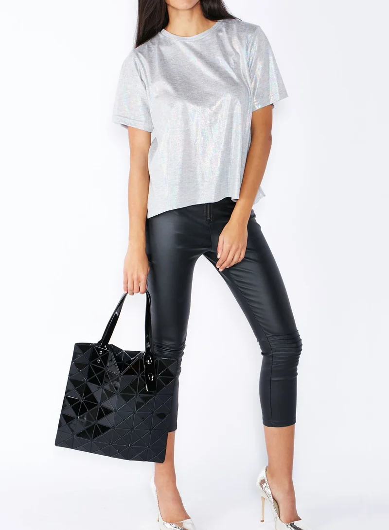 Ginger Geometric Pattern Shopper