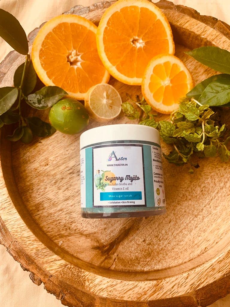Aster Sugarry mojito body scrub non greasy scrub Exfoliation citrus and peppermint fragrance 125 GMS body scrub No Parabens and sulphate All skin type - Image 2