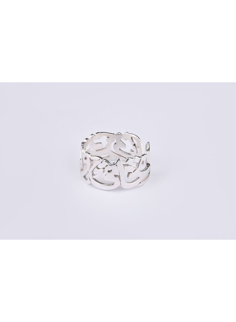 osir A 925 sterling silver ring with an adjustable size, engraved with the quote: *“Do not be afraid, nor be sad.”* - Image 2